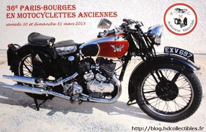 WEEK END DE PÂQUES SUR LE 36ème PARIS-BOURGES EN MOTOCYCLETTES ANCIENNES
